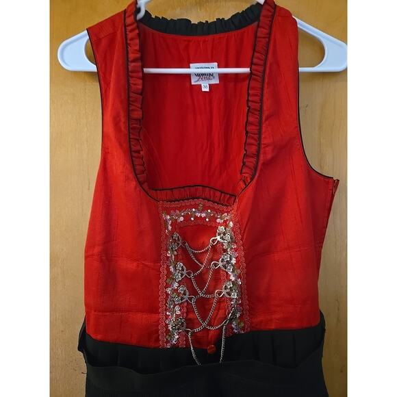 Country Line Vintage Style Pretty Dirndyl Long Dress Size 36 Oktoberfest- NEW! - Picture 2 of 9